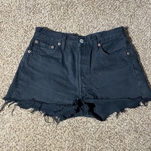 Vintage black Levi shorts